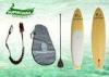 Swallow Tail SUP bamboo paddle board with deck / Double Cancave