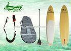 Swallow Tail SUP bamboo paddle board with deck / Double Cancave