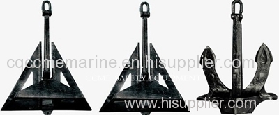 Marine anchors marine catsting steel anchors stockless anchors