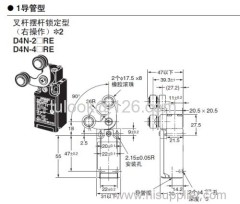 Omron Sensor switch D4N-2ARE