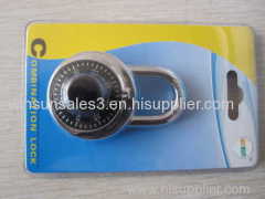 round combination padlock for security