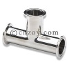 ISO certificated Chinese supplier of hygienic tubing export stainless steel clamped sanitary tee