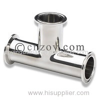 ISO certificated Chinese supplier of hygienic tubing export stainless steel clamped sanitary tee