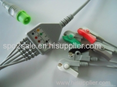 Fukuda Denshi one piece 5 lead ECG Cable