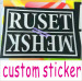 non-removable paper vinyl sticker