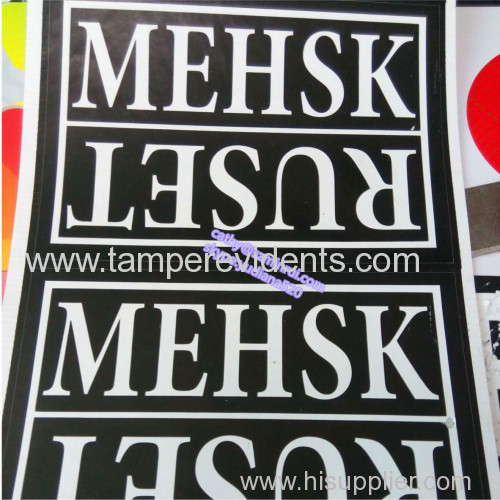 cheap supply factory price good quality ultra destructable sticker