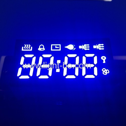display a led ultra blu a 7 segmenti per timer forno a microonde