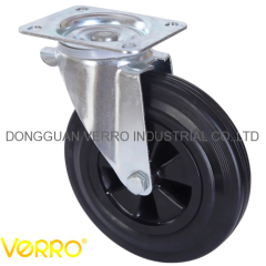 8 inches trash container rubber swivel castors