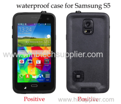 waterproof case for samsung s-5 i-9600 phone super good rug-ged case