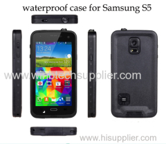 waterproof case for samsung s-5 i-9600 phone super good rug-ged case