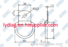 Top quality zinc plated folding pad eye trailer lashing ring