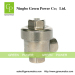 Right angle stainless steel check valve for pneumatics