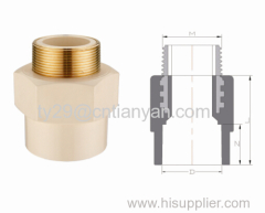 CPVC WATER SUPPLY PIPE FITTINGS DIN(MALE ADAPTOR BRASS)