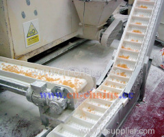 Perforated flat top 50 modular conveyor belt for vegetables washing