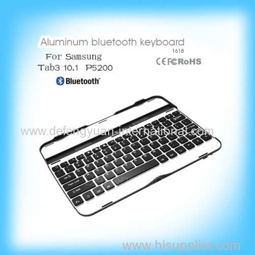 Wireless mini aluminum bluetooth keyboard for Samsung Tab3 10.1 P5200