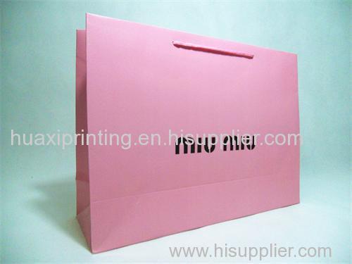 pink high quality handle bags