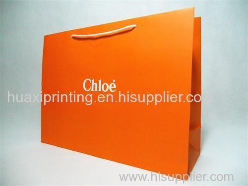 square orange handle bags