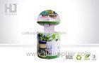 Round Dump Bin Display Paper Cardboard Shelf For Milk In Shopping Mall