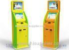 Freestanding Intelligent Multi Touch Self Service Kiosk With Bill Validator Acceptor