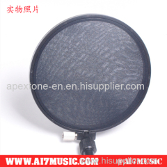 AI7MUSIC Microphone Pop Filter Studio Microphone Mic Wind Screen Pop Filter Mask Shied