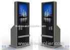 3G Wifi Full HD Digital Signage Displays Free Standing Kiosk Touch Screen