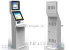 Floor Stand Touch Screen Monitor Kiosk , Computer Information Kiosk System
