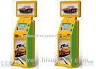 Advertising Machine Dual Touch Screen Free Standing Kiosk With Movie Ticket Printer