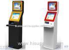 Keyboard Dual Screen Kiosk With LCD Touch Screen Computer Internet Kiosk