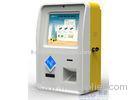 17" Wireless Touchscreen Wall Mount Kiosk With Thermal Printer And Cash Acceptor