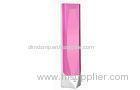 Pink ABS Rechargeable LED Table Lamp with touch dimmer / LCD calendar