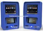 Blue Color LED Display Wall Mounted Kiosk Coin Acceptor With Thermal Printer