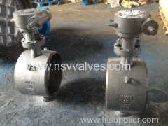 Butt weld butterfly valve