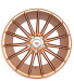 New design gold color alloy wheels