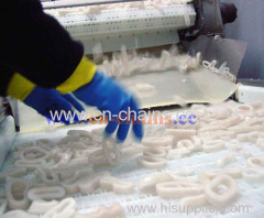 series E50 Flush Grid PU modular conveyor belt can be used in dishwash machinery