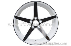 White black face alloy wheels in 18 inch
