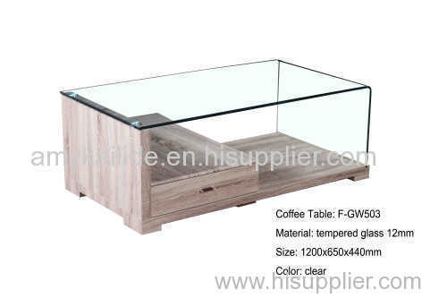 tempered bent glass coffee table 12mm