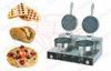 2 Plate Commercial Waffle Maker With Stainless Steel Body , 2 KW