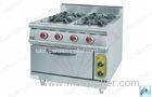 Commercial Gas Range With 4 Burner / Electric Oven , Western Kitchen Equipment