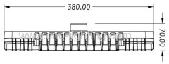 Petro Station LED Canopy Light in Pure Aluminum (UL&DLC)