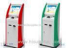 Self Service Ticket Vending Kiosk Machine With Cash Acceptor And Thermal Printer