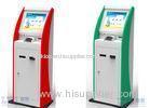 Self Service Ticket Vending Kiosk Machine With Cash Acceptor And Thermal Printer
