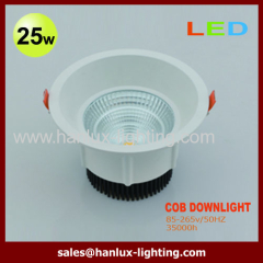 25W 1800lm COB LED downlight