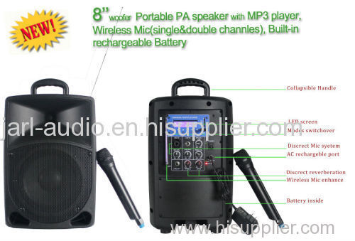 PA Portable battery speakers