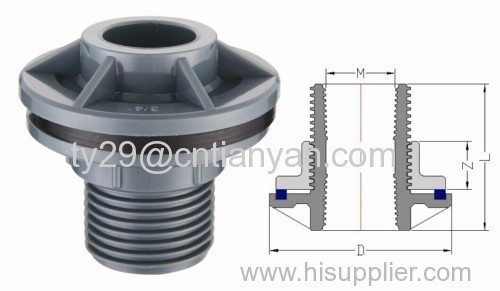 PVC-U PIPE FITTINGS FOR WATER SUPPLY MALE UNION (DIN)