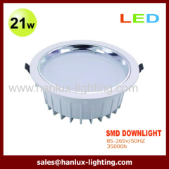 21W 1200lm SMD LED downlight