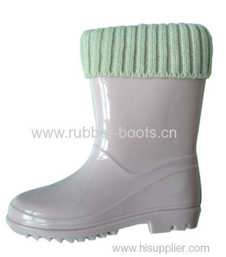 Kids Fashionable PVC Boots For Winter