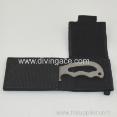 Titanium knife for diving/diving equipment