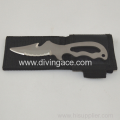 Titanium knife for diving/diving equipment