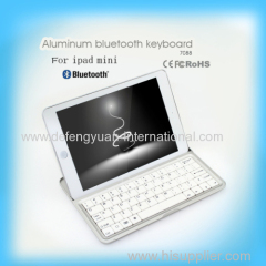 For ipad mini aluminum bluetooth keyboard with case