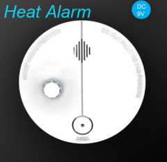 Battery operated photoelectric heat alarm